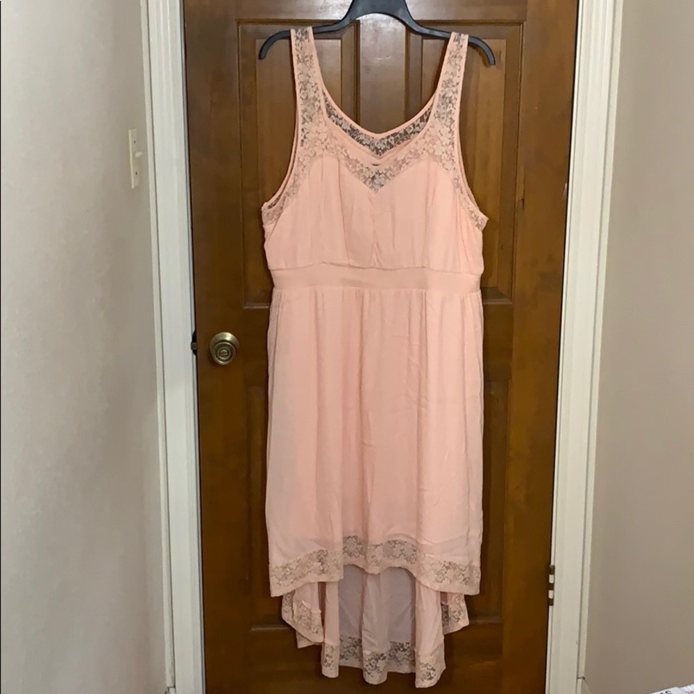 Torrid Peach hi-low dress